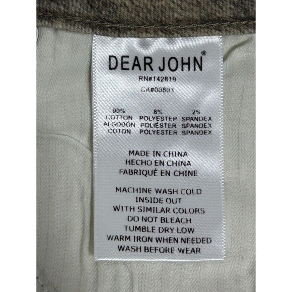 Dear John Blaire High Rise Slim Straight Jeans in Spring Camo - Sz 26 - NWT - Picture 11 of 12